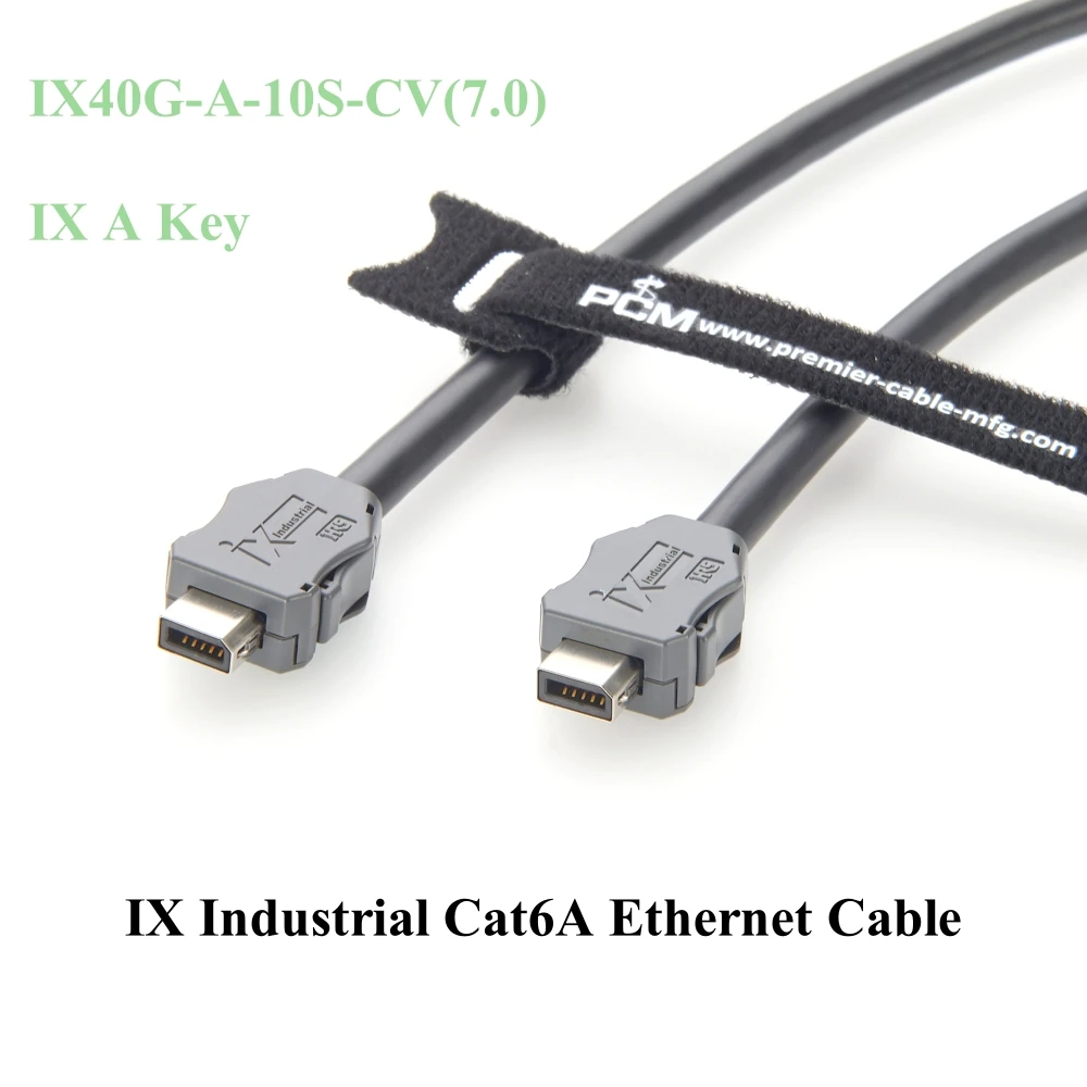 IX Промышленный Ethernet-кабель Cat6A IX40G-A-10S-CV (7.0) IX A Key to IX A Key 10 Гбит/с Двойной экранированный кабель SFTP для машинного зрения
IX Промышленный Ethernet-кабель Cat6A IX40G-A-10S-CV (7.0) IX A Key to IX A Key 10 Гбит/с Двойной экранированный кабель SFTP для машинного зрения