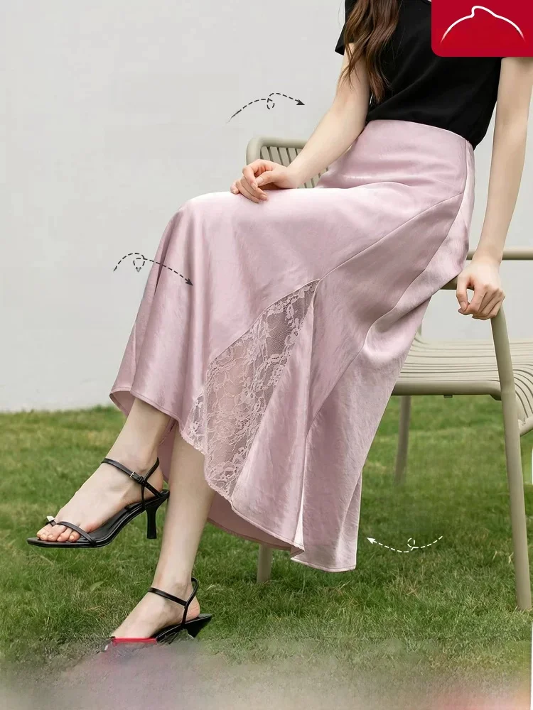 Ele Satin Feel Fi Tail Skirt Women's mid Length Slim Fit Gathered Waistline Par Dr Sli Commute Polyester Fiber
Ele Satin Feel Fi Tail Skirt Women's mid Length Slim Fit Gathered Waistline Par Dr Sli Commute Polyester Fiber