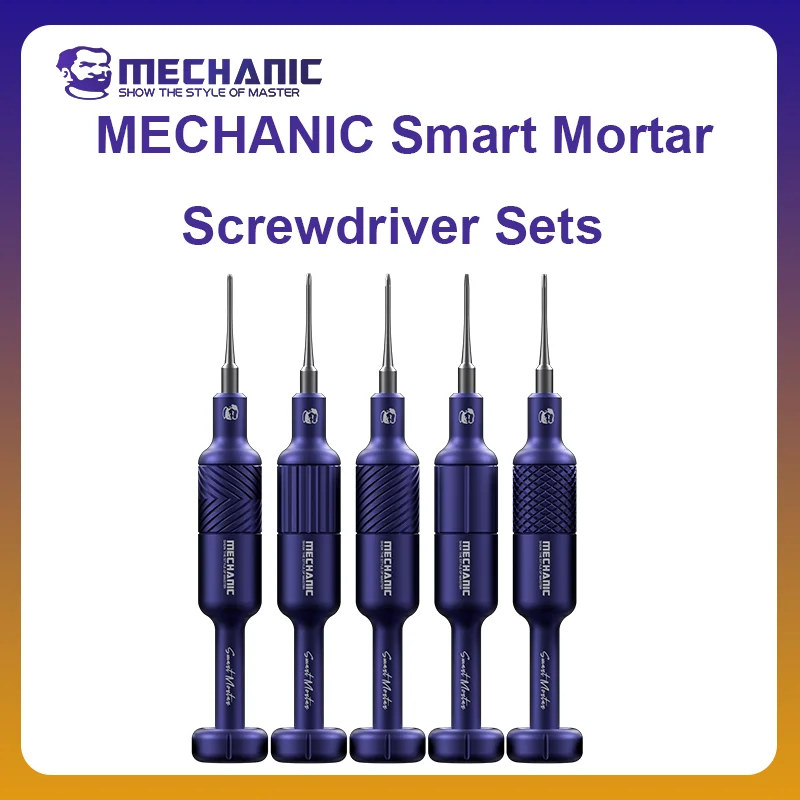MECHANIC OFFICIAL Smart Mortar Screwdriver Sets 5PCS Hardness Type-C Rechargeable Mobile Phones Disassembly Repair Tools
MECHANIC OFFICIAL Smart Mortar Screwdriver Sets 5PCS Hardness Type-C Rechargeable Mobile Phones Disassembly Repair Tools
