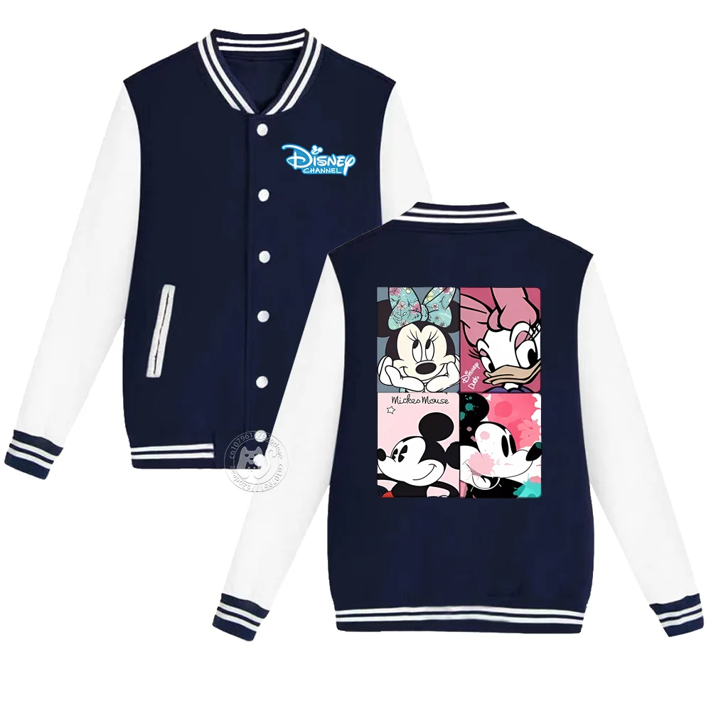 Disney Fall/Winter Kids Baseball Uniform Mickey Minnie Print Thickened warm casual coat top for boys and girls ages 2-14
Disney Fall/Winter Kids Baseball Uniform Mickey Minnie Print Thickened warm casual coat top for boys and girls ages 2-14