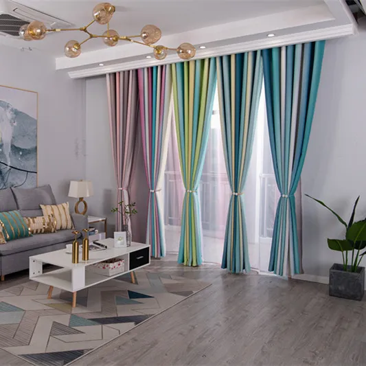 Gradient color strip printing blackout curtain fabric black silk blackout fabric living room bedroom villa shade fabric
Gradient color strip printing blackout curtain fabric black silk blackout fabric living room bedroom villa shade fabric
