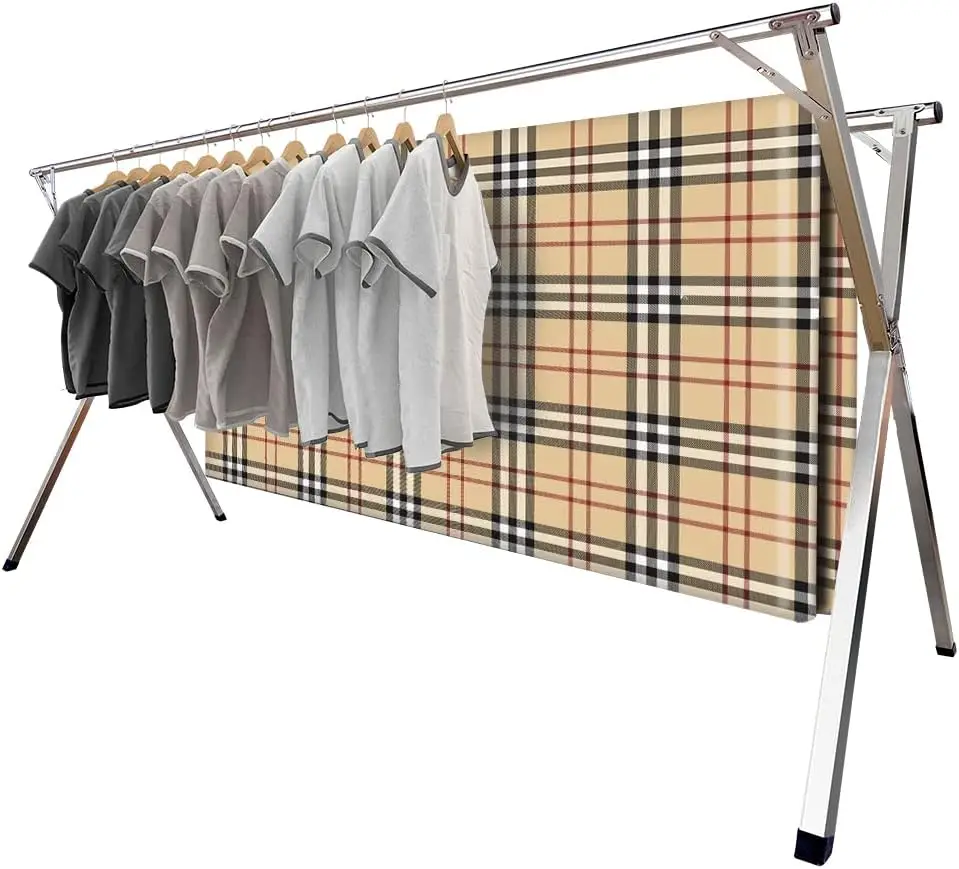 Premium Stainless Steel Foldable Clothes Drying Rack, Adjustable for Indoor Outdoor Laundry
Premium Stainless Steel Foldable Clothes Drying Rack, Adjustable for Indoor Outdoor Laundry