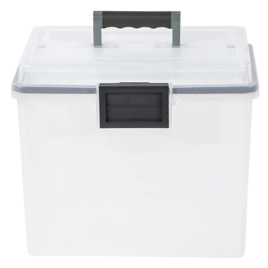 IRISLetter Size Portable WEATHERTIGHT File Box Clear
IRISLetter Size Portable WEATHERTIGHT File Box Clear