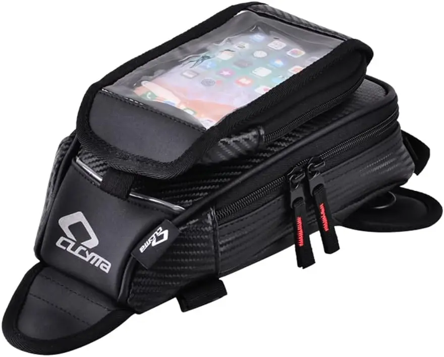 CUCYMA CB-1607 Magnetic Motorcycle Tank Bag and Leg Bag, Convertible Design, Carbon Fiber Look, Storage for Phones
CUCYMA CB-1607 Magnetic Motorcycle Tank Bag and Leg Bag, Convertible Design, Carbon Fiber Look, Storage for Phones