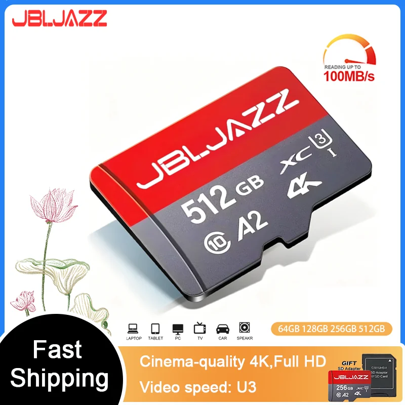 High Speed Micro SD Card 64GB 128GB 256GB 512GB Class 10 A2 V30 U3 UHS-I 4K TF Memory Card for Nintendo Switch Drone PC
High Speed Micro SD Card 64GB 128GB 256GB 512GB Class 10 A2 V30 U3 UHS-I 4K TF Memory Card for Nintendo Switch Drone PC