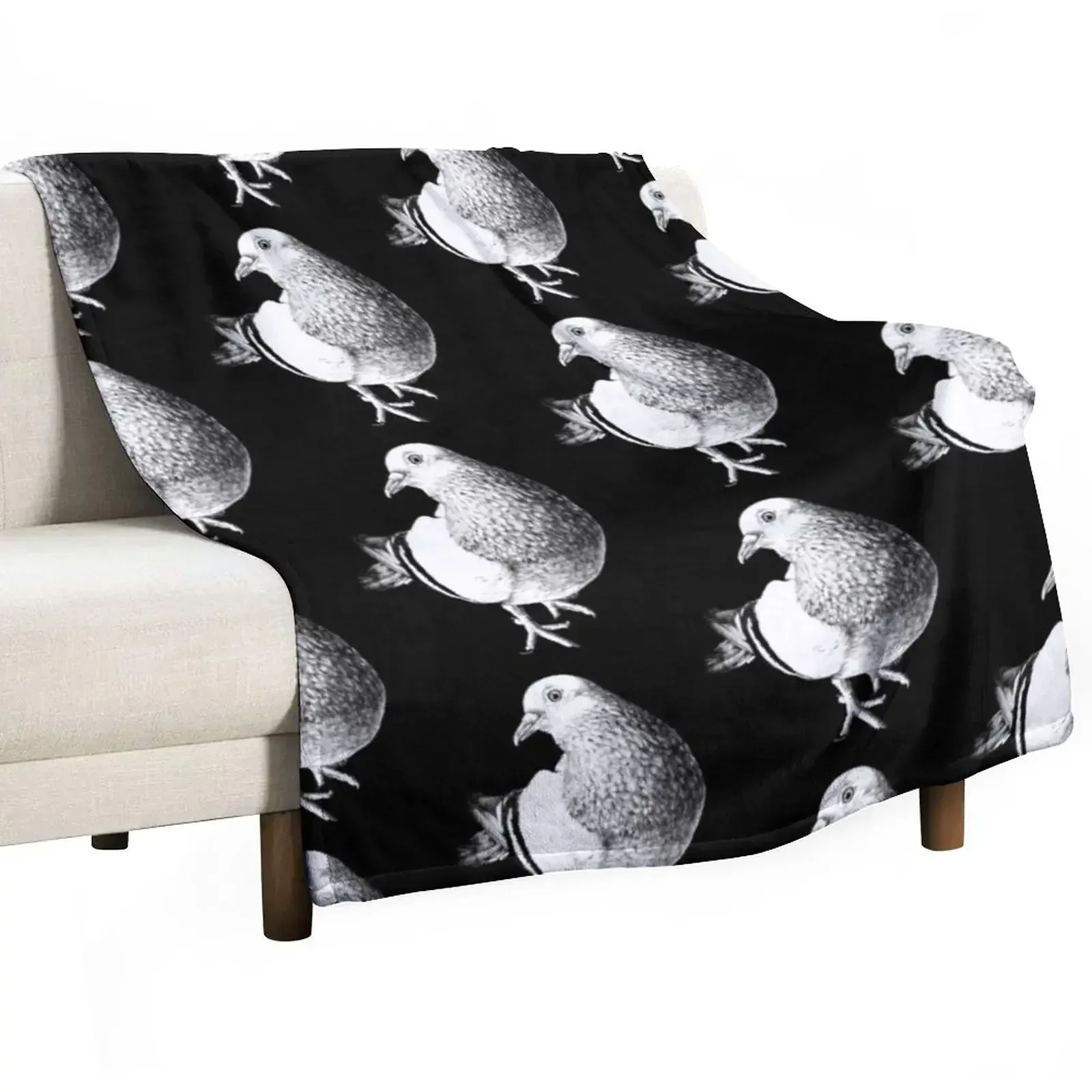 Pigeon Animal Portrait black and white (dark background) Throw Blanket Bed Multi-Purpose Blankets
Pigeon Animal Portrait black and white (dark background) Throw Blanket Bed Multi-Purpose Blankets