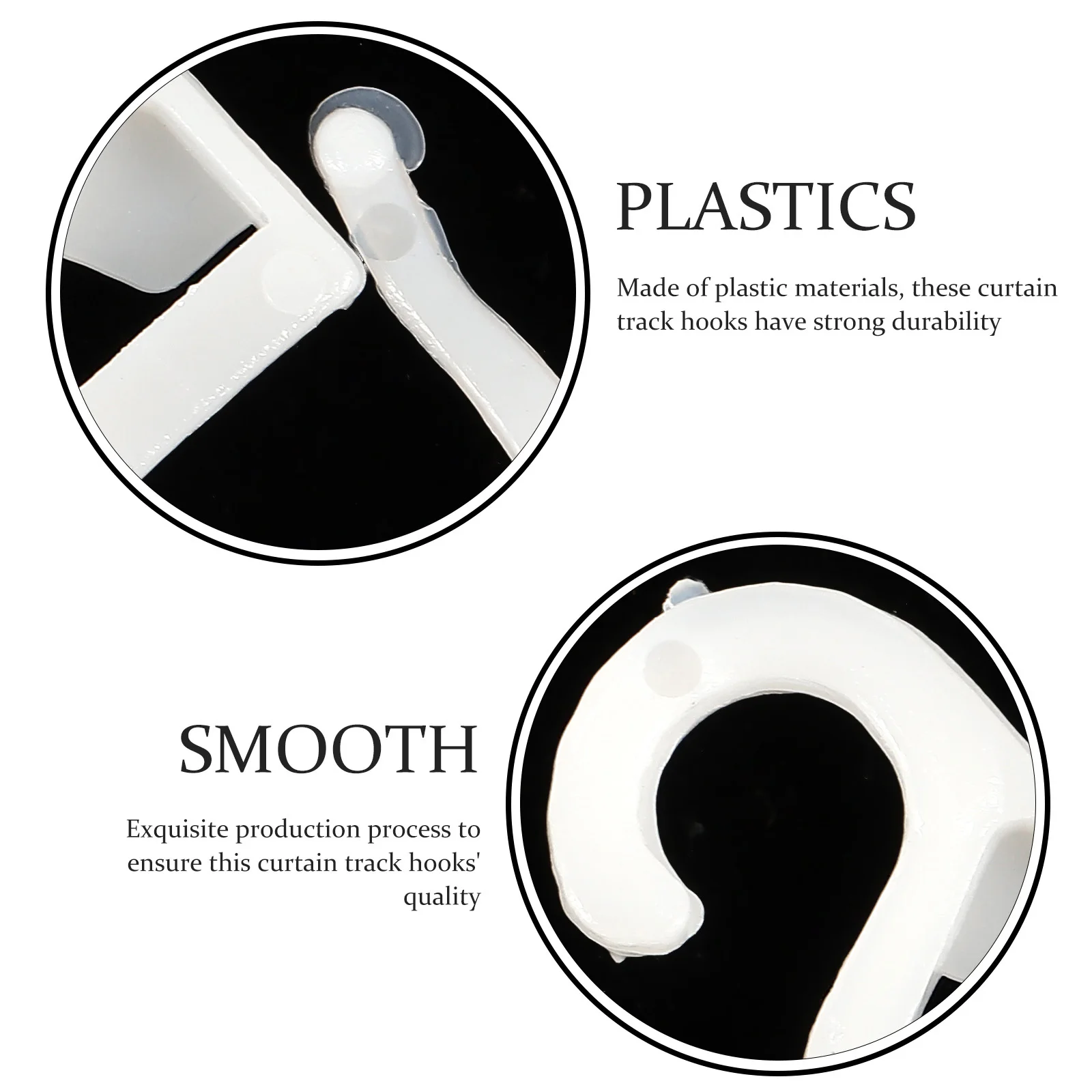 10Pcs Curtain Track Hooks Plastic Replacement Hooks Shower Curtain Drape Accessories Practical Plastic Hook Hangers
10Pcs Curtain Track Hooks Plastic Replacement Hooks Shower Curtain Drape Accessories Practical Plastic Hook Hangers