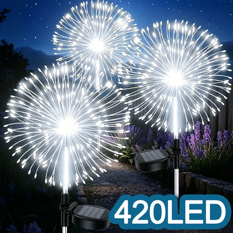 LED Firework Solar Garden Lights Outdoor Waterproof Pathway Lawn Lamps for Courtyard Balcony Patio for Christmas Halloween Decor
LED Firework Solar Garden Lights Outdoor Waterproof Pathway Lawn Lamps for Courtyard Balcony Patio for Christmas Halloween Decor