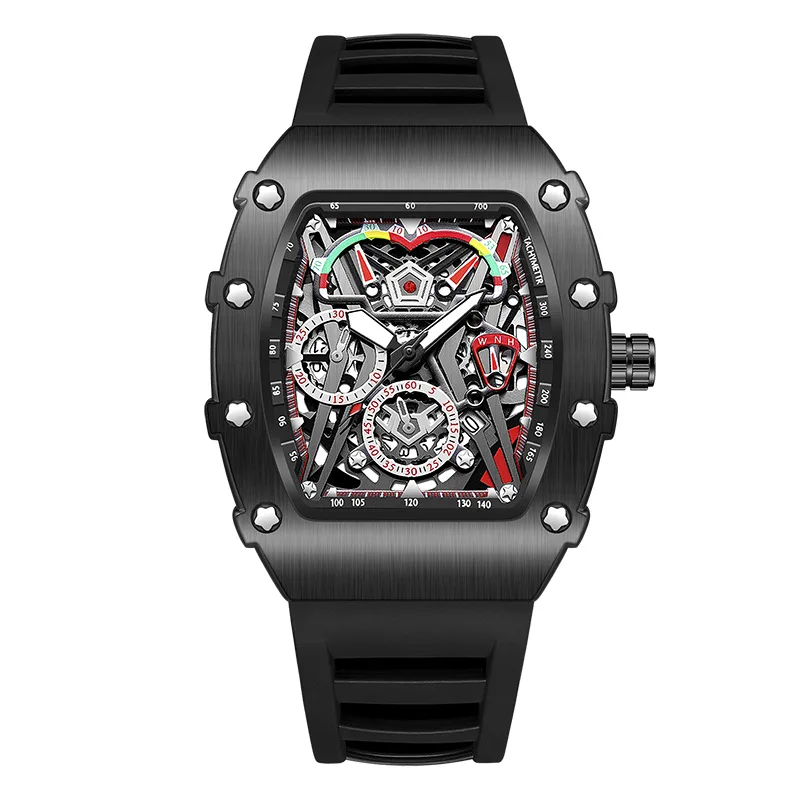 Fashionable Sport Quartz Watch Waterproof Luminous Barrel-Shaped Silicone Strap Men's Watch
Fashionable Sport Quartz Watch Waterproof Luminous Barrel-Shaped Silicone Strap Men's Watch