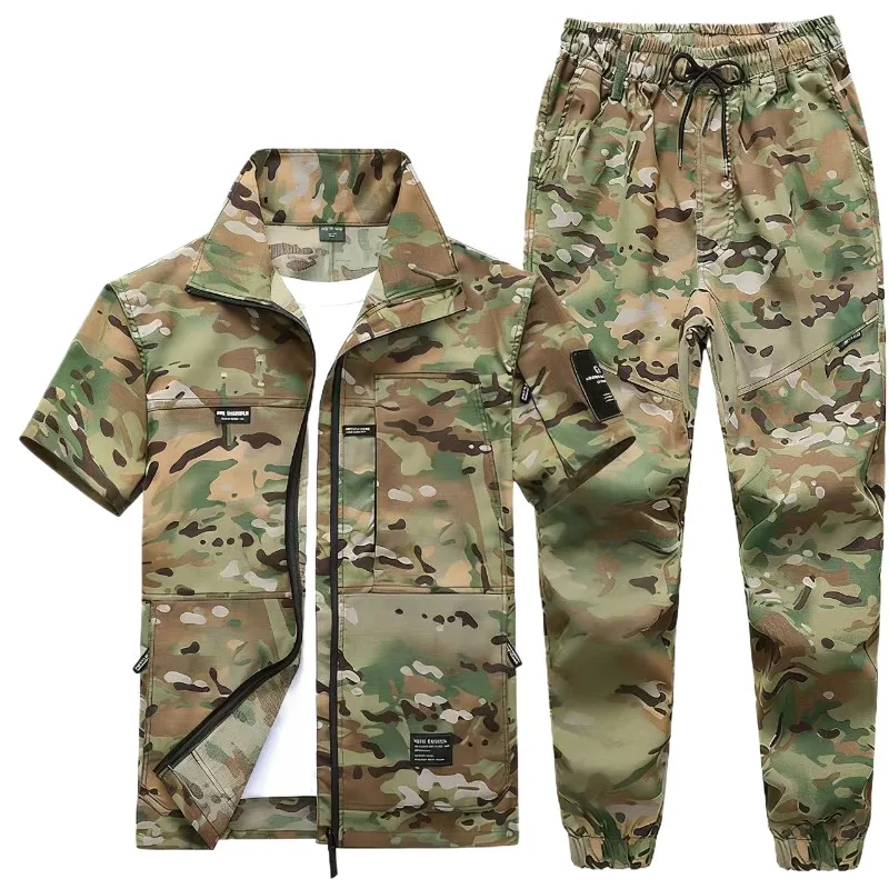 Men's Summer Thin Half Sleeved Long Sleeved Quick Drying Casual Outdoor Breathable Wear-resistant Labor Protection Workwear Set
Men's Summer Thin Half Sleeved Long Sleeved Quick Drying Casual Outdoor Breathable Wear-resistant Labor Protection Workwear Set