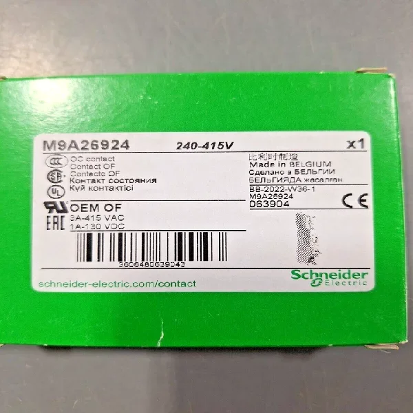 2026 Multi9 Oc Contact 1 of 240/415 V Ac 24/130 M9a26924 Brand New Original Spot Plc
2026 Multi9 Oc Contact 1 of 240/415 V Ac 24/130 M9a26924 Brand New Original Spot Plc