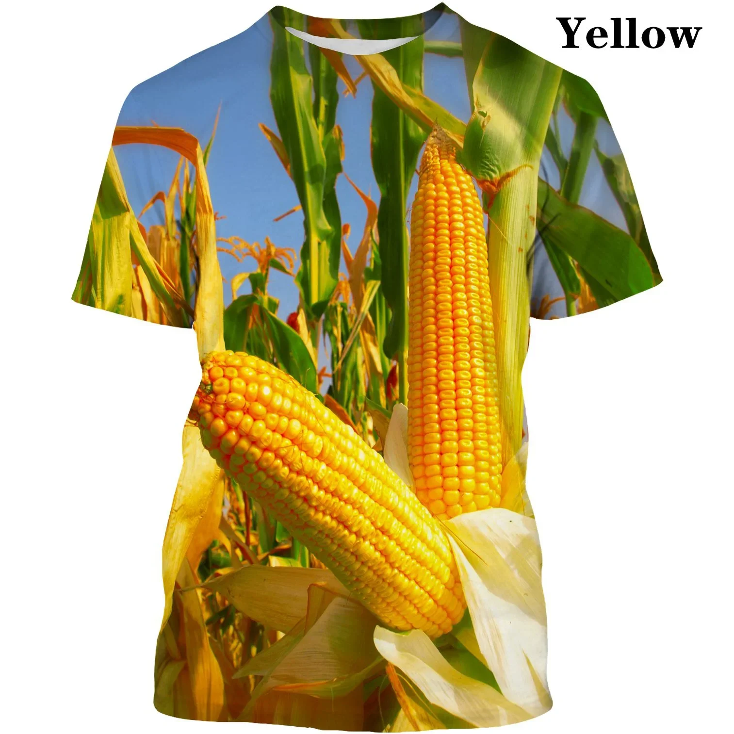 Corn Element Printing Street Fashion Short-sleeved T-shirt Fashion Street Trend Summer Casual Round Neck Pullover
Corn Element Printing Street Fashion Short-sleeved T-shirt Fashion Street Trend Summer Casual Round Neck Pullover