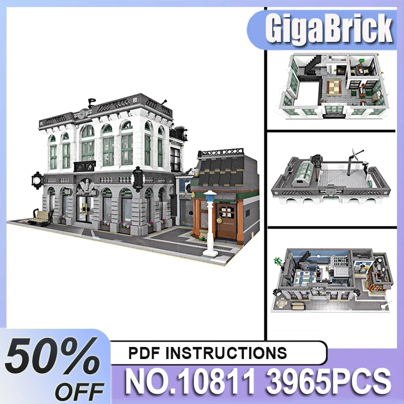 Collectible New MOC-10811 Bank with Coffee Shop Compatible 10251 Modular Building Block Brick Assembly DIY Toys Christmas Gifts
Collectible New MOC-10811 Bank with Coffee Shop Compatible 10251 Modular Building Block Brick Assembly DIY Toys Christmas Gifts