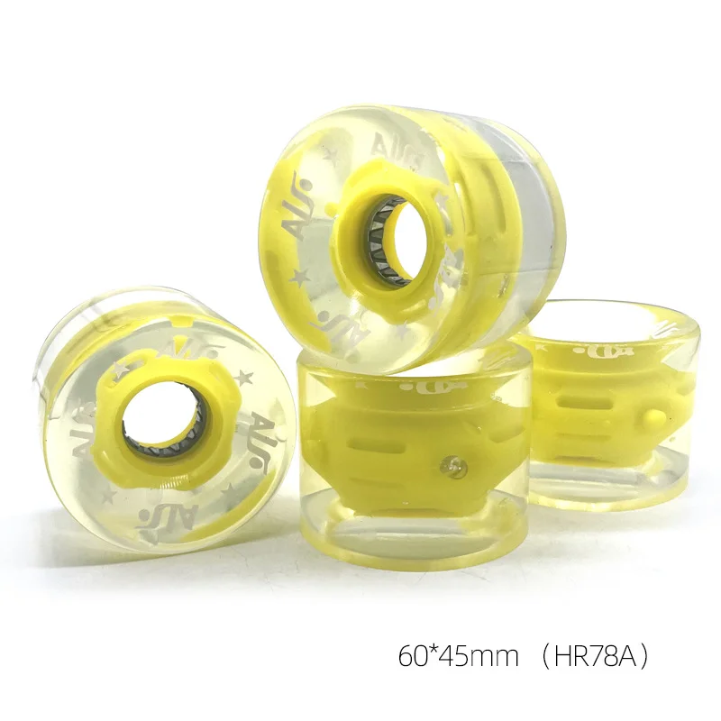 Longboard Wheels 60×45mm High Elastic PU Flash Anti Slip Street Cruising Skateboard Replacement Wheels
Longboard Wheels 60×45mm High Elastic PU Flash Anti Slip Street Cruising Skateboard Replacement Wheels
