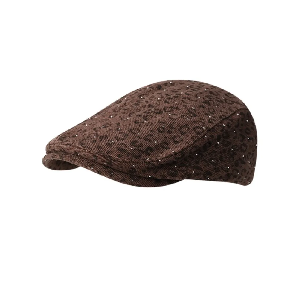 Vintage Rhinestone Leopard Print Beret Y2k Classic Leopard Newsboy Cap Versatile American Style Forward Hat Spicy Girls
Vintage Rhinestone Leopard Print Beret Y2k Classic Leopard Newsboy Cap Versatile American Style Forward Hat Spicy Girls