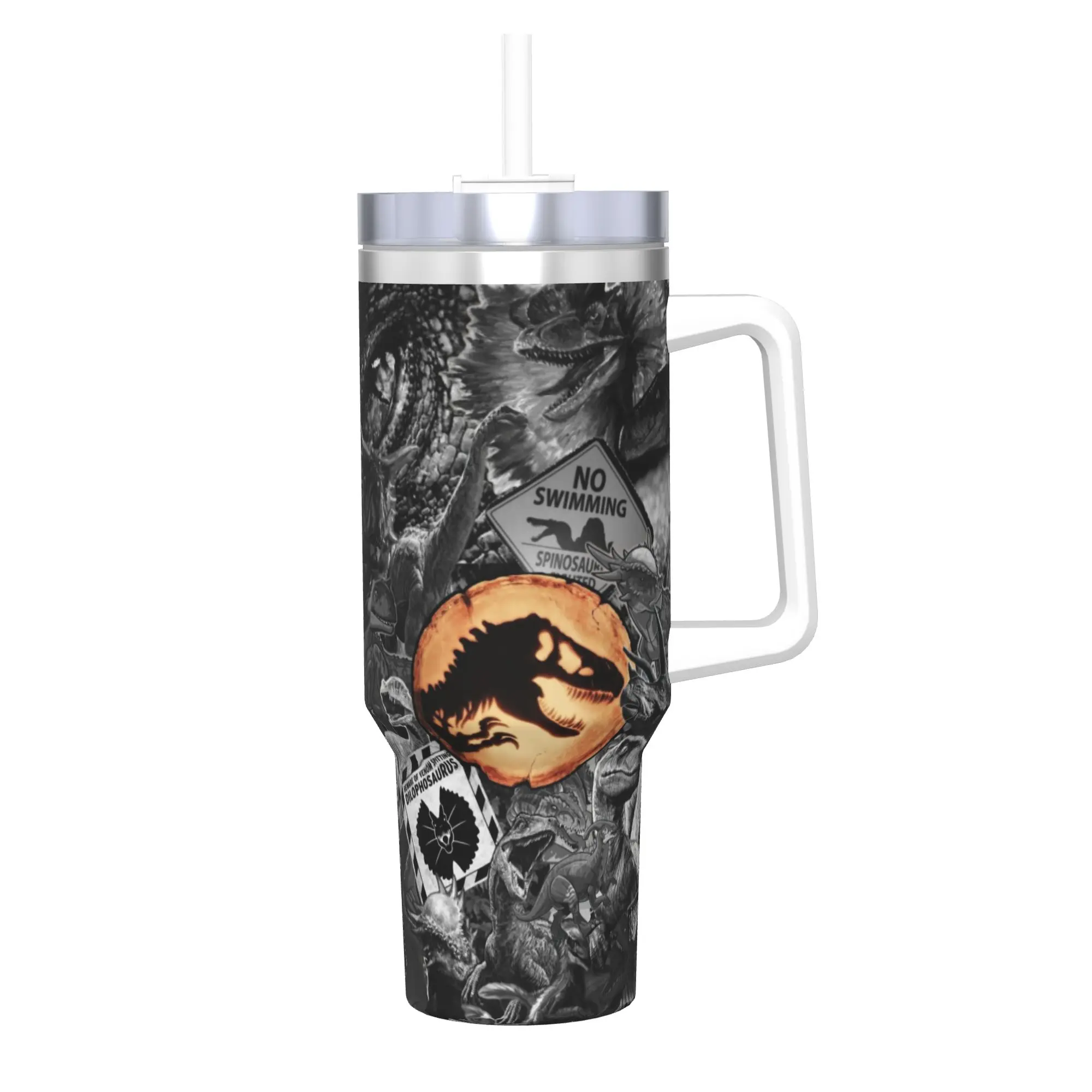 Jurassic Worlds Tumbler With Straw Stainless Steel Mugs Cup Double Wall Vacuum Insulated for Cold Or Hot 40oz
Jurassic Worlds Tumbler With Straw Stainless Steel Mugs Cup Double Wall Vacuum Insulated for Cold Or Hot 40oz
