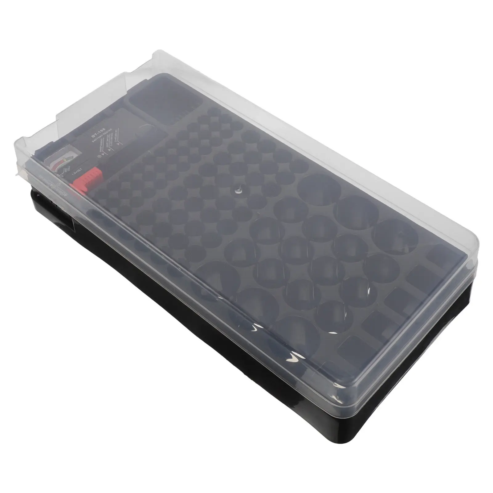 Clear Plastic Battery Organizer Storage Case with Built-in Tester LED Indicator for Aa Aaa 9V Batteries Home Office Travel
Clear Plastic Battery Organizer Storage Case with Built-in Tester LED Indicator for Aa Aaa 9V Batteries Home Office Travel