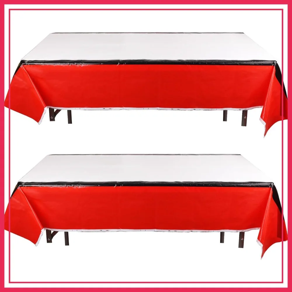 2pcs Cartoon Party Tablecloths, 70.8x42.5 Inch Red and White Plastic Table Cover for Birthday Events
2pcs Cartoon Party Tablecloths, 70.8x42.5 Inch Red and White Plastic Table Cover for Birthday Events