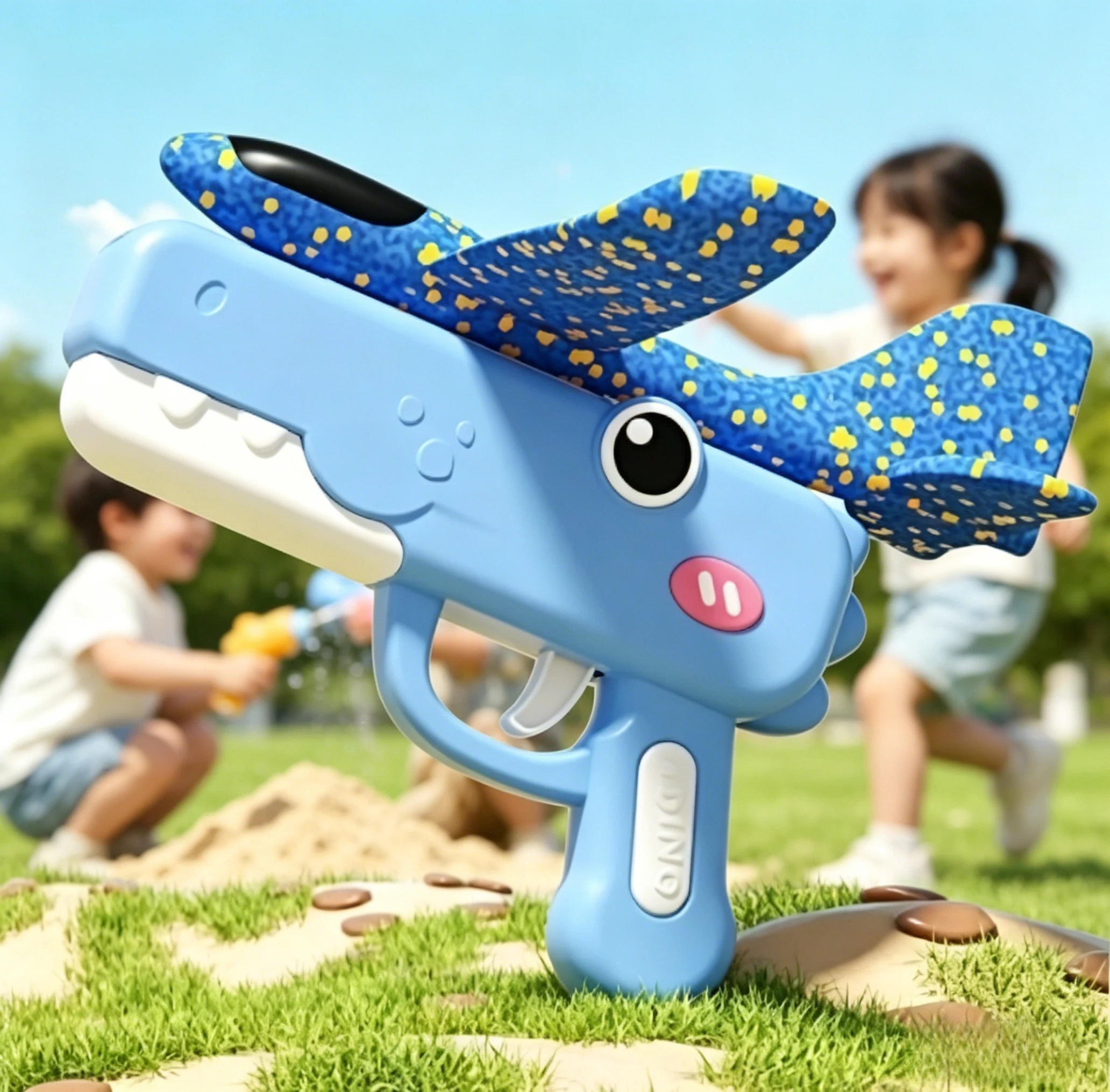 Cute Dinosaur Airplane Launcher Toy Kids Foam Glider Catapult Gun Outdoor Flying Sport Interactive Birthday Gift for Boys Girls
Cute Dinosaur Airplane Launcher Toy Kids Foam Glider Catapult Gun Outdoor Flying Sport Interactive Birthday Gift for Boys Girls