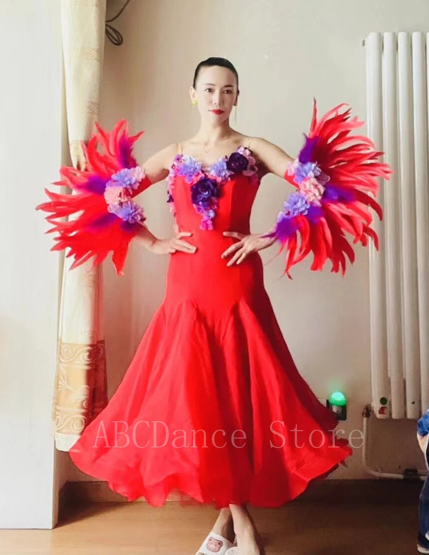 Women ballroom dance dress Standard Dance Dress ballroom dress for Competition modern dance Costume flower dress ABCDance Store
Women ballroom dance dress Standard Dance Dress ballroom dress for Competition modern dance Costume flower dress ABCDance Store