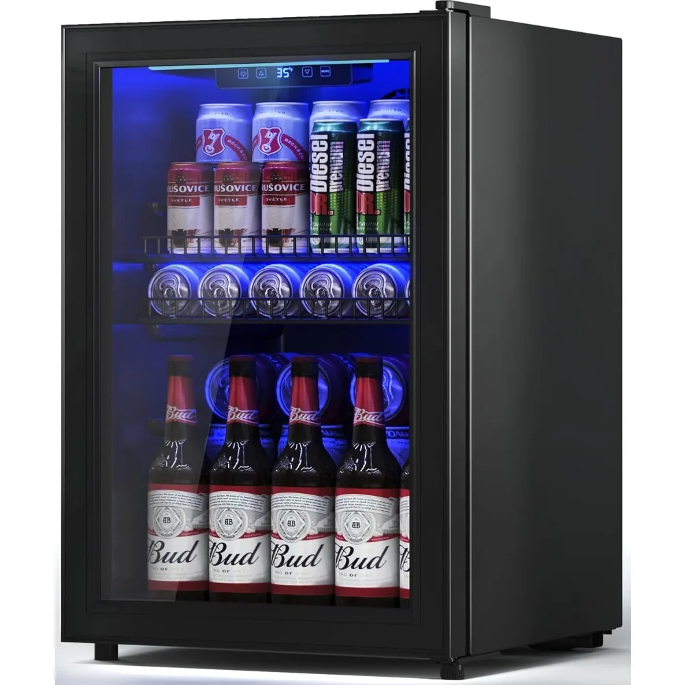 2.5 Cu.Ft Wine Fridge, Mini Fridge With Glass Door, Wine Cooler Refrigerator, Beverage Drink Beer Cooler, Adjustable Shelves & D
2.5 Cu.Ft Wine Fridge, Mini Fridge With Glass Door, Wine Cooler Refrigerator, Beverage Drink Beer Cooler, Adjustable Shelves & D