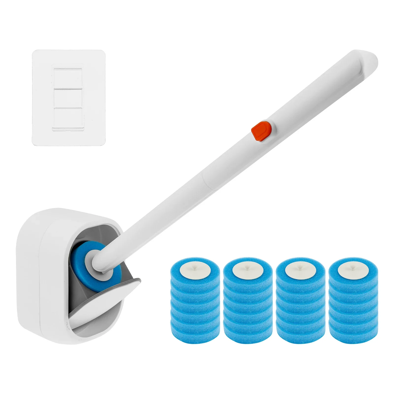 24Pcs Toilet Brush With Disposable Replacement Head Kits Long Handle Bathroom Cleaning Brush Wall Mounted WC Accessories Tool
24Pcs Toilet Brush With Disposable Replacement Head Kits Long Handle Bathroom Cleaning Brush Wall Mounted WC Accessories Tool