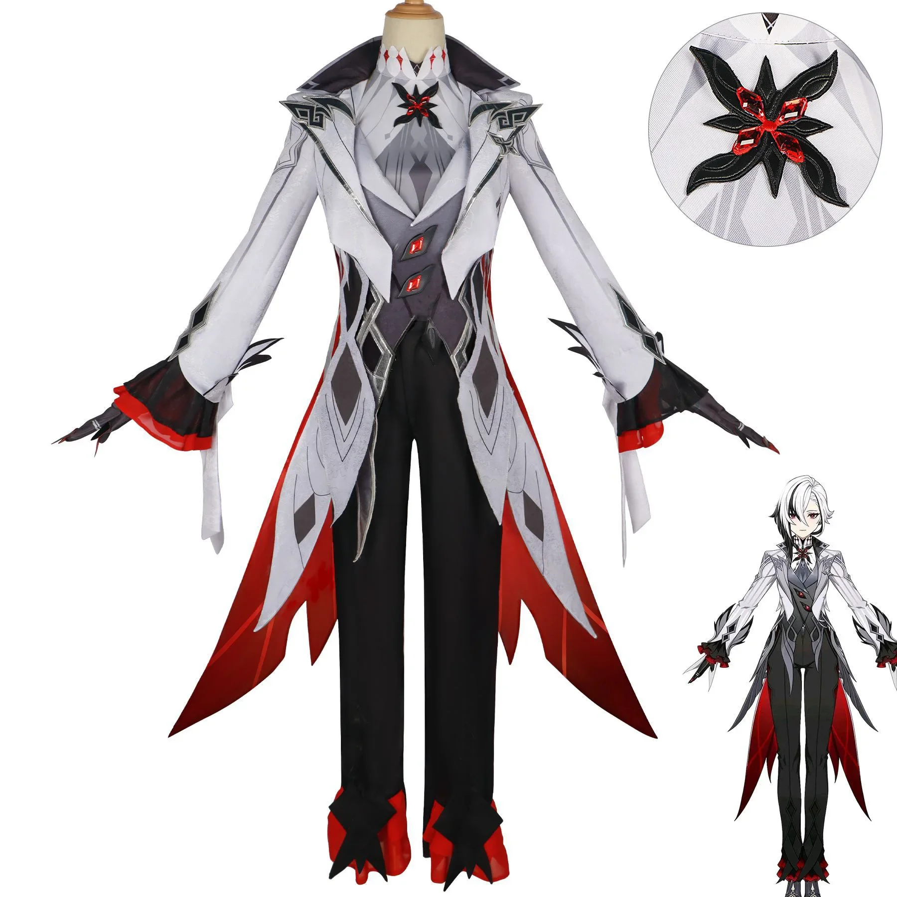 Arlecchino Genshin Impact The Knave Cosplay Costume Fatui Harbinger Wig Set Servant Snezhnaya Halloween Costumes For Women Party
Arlecchino Genshin Impact The Knave Cosplay Costume Fatui Harbinger Wig Set Servant Snezhnaya Halloween Costumes For Women Party