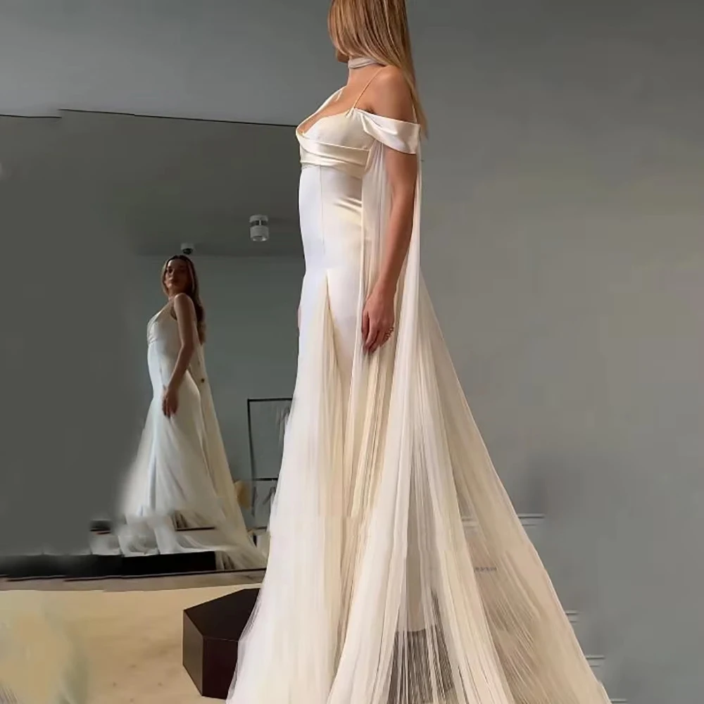Off The Shoulder Women Wedding Dresses Sexy Sleeveless Mermaid Bride Gowns Princess Engagement Ball Vestidos De Novia Customized
Off The Shoulder Women Wedding Dresses Sexy Sleeveless Mermaid Bride Gowns Princess Engagement Ball Vestidos De Novia Customized
