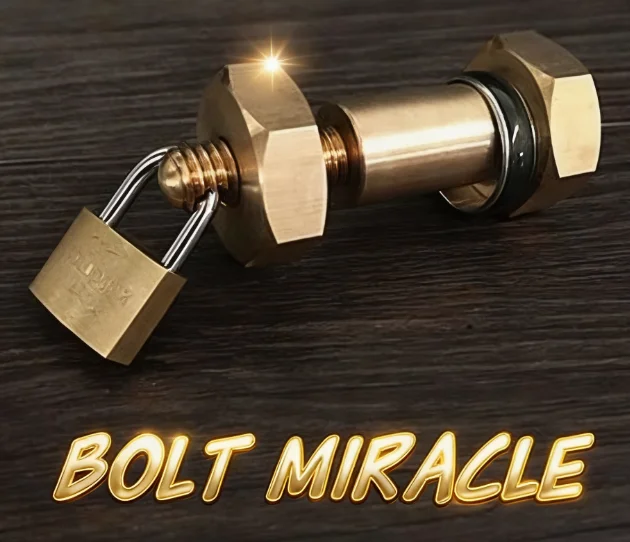 Bolt Miracle Brass Close-Up Magic Trick Ring Into Bolt Illusion Stage & Close-Up Props for Magicians
Bolt Miracle Brass Close-Up Magic Trick Ring Into Bolt Illusion Stage & Close-Up Props for Magicians