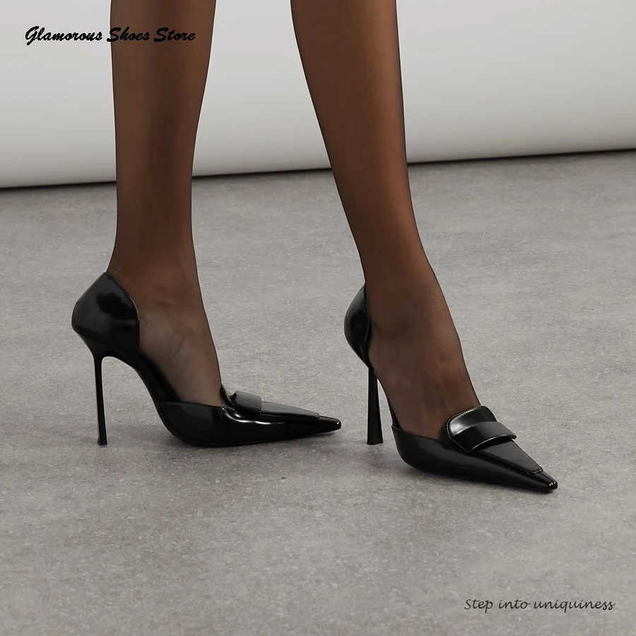 Sexy D'Orsay Glossed-leather Pumps Women's Pointed Toe Shallow Pull On Thin High Heels Summer Party Dress Evening Trending Shoes
Sexy D'Orsay Glossed-leather Pumps Women's Pointed Toe Shallow Pull On Thin High Heels Summer Party Dress Evening Trending Shoes