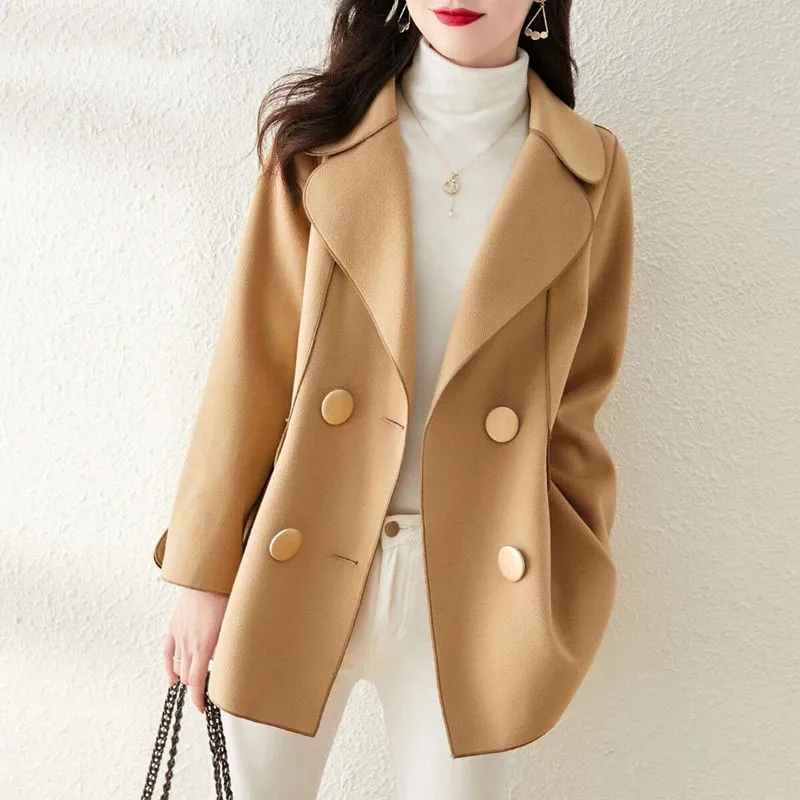 SuperAen 2025 Autumn and Winter New Women Fashion Korean Style Double-breasted Casual Loose Solid Woolen Coats
SuperAen 2025 Autumn and Winter New Women Fashion Korean Style Double-breasted Casual Loose Solid Woolen Coats