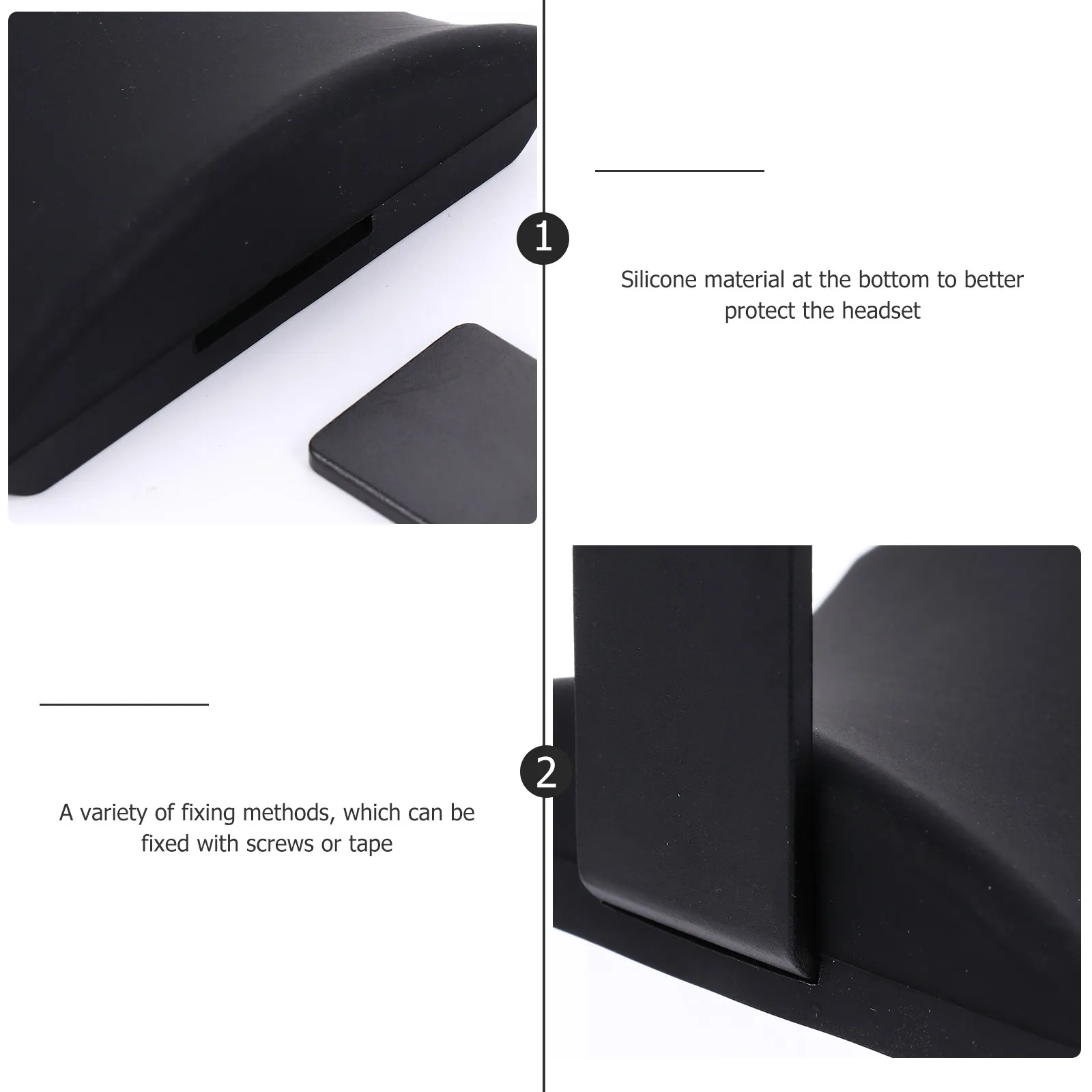 Подставка для наушников из алюминиевого сплава с силиконовым основанием, прочная, с клейким креплением, простая установка, несколько вариантов цвета
Подставка для наушников из алюминиевого сплава с силиконовым основанием, прочная, с клейким креплением, простая установка, несколько вариантов цвета