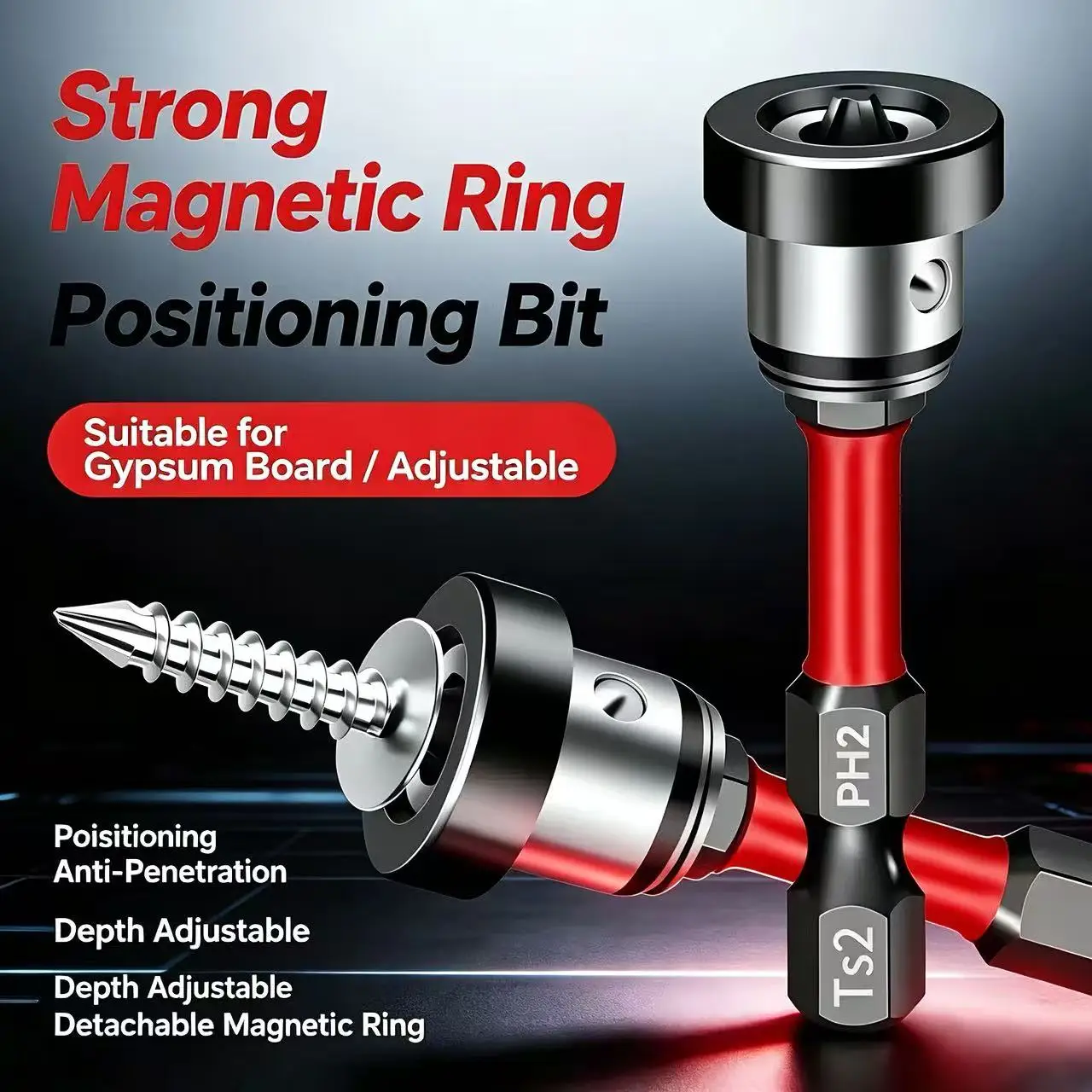 Magnetic Positioning Screwdriver Bits S2 Drywall Screw for Plasterboard Gypsum Board Locating Bit Batch Head Drilling Tools
Magnetic Positioning Screwdriver Bits S2 Drywall Screw for Plasterboard Gypsum Board Locating Bit Batch Head Drilling Tools