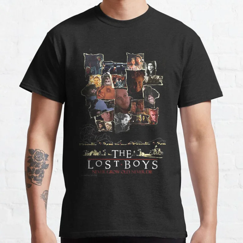 Vintage 80s Horror Movie The Lost Boys Vampire graphic t shirts Santa Carla Scary Halloween tops large size Men's clothing
Vintage 80s Horror Movie The Lost Boys Vampire graphic t shirts Santa Carla Scary Halloween tops large size Men's clothing