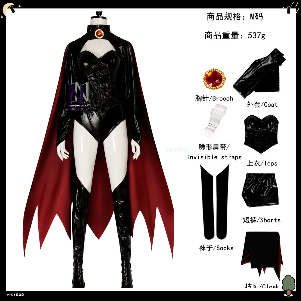 Jean Grey Cosplay Costume Anime Goblin Queen Sexy Black Jumpsuit Outfits Role Playing Clothes Full Set for Women Comic Con Suits 
Jean Grey Cosplay Costume Anime Goblin Queen Sexy Black Jumpsuit Outfits Role Playing Clothes Full Set for Women Comic Con Suits