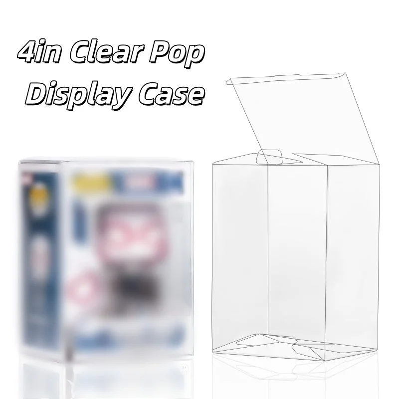 50pcs Clear Pop Display Case Compatible with 4" Inch Funko Pop Vinyl Figures, with Protective Film Locking Tab
50pcs Clear Pop Display Case Compatible with 4" Inch Funko Pop Vinyl Figures, with Protective Film Locking Tab