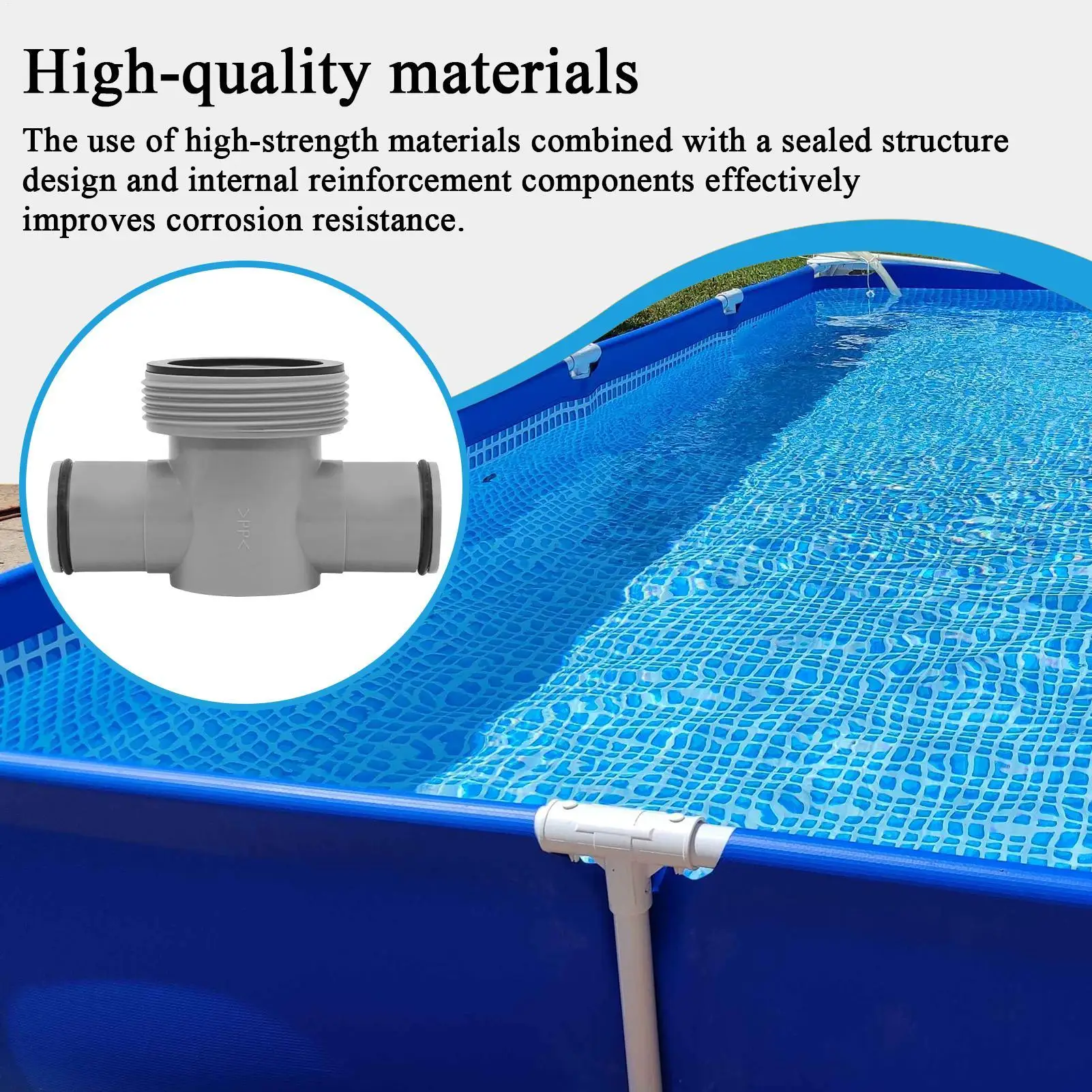 T Joint Pool Hose Connector 1.5 To 1.25inch Swimming Pool T-Joint Filter Pump Hose Connector 3 Heads For Filter Pump Parts
T Joint Pool Hose Connector 1.5 To 1.25inch Swimming Pool T-Joint Filter Pump Hose Connector 3 Heads For Filter Pump Parts