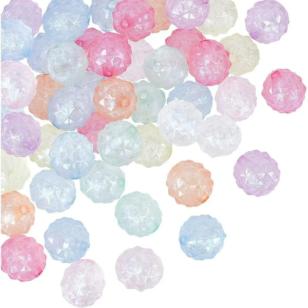 50Pcs Luminous Acrylic Beads Glitter Round Beads Bulk 15mm Colorful Plastic Faceted Glow in The Dark Small Loose Spacer Beads
50Pcs Luminous Acrylic Beads Glitter Round Beads Bulk 15mm Colorful Plastic Faceted Glow in The Dark Small Loose Spacer Beads