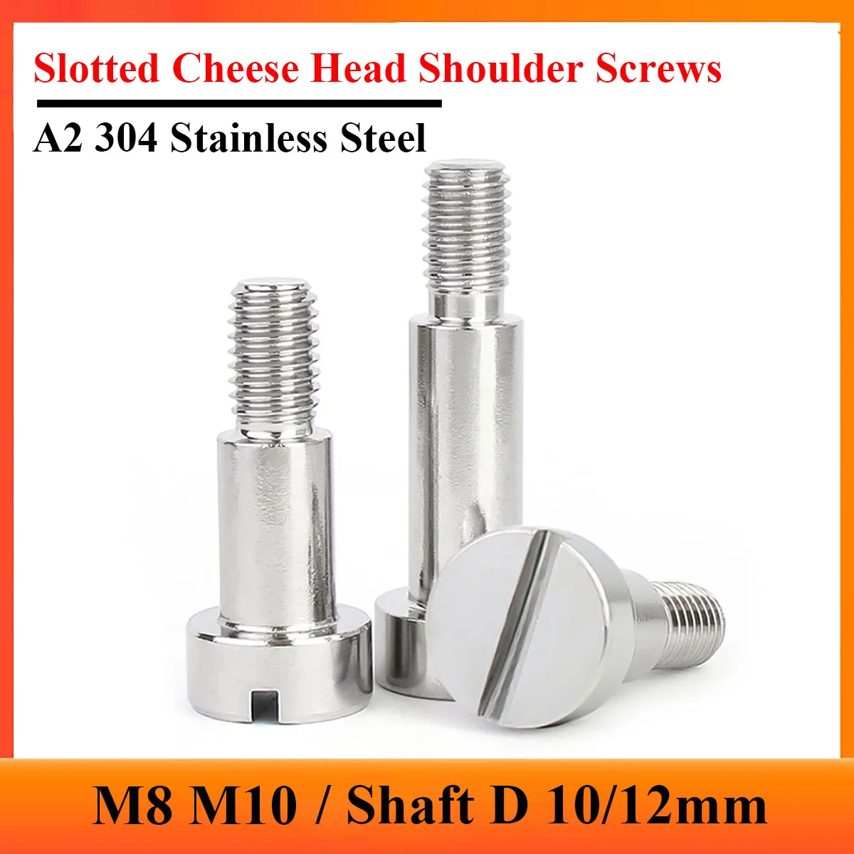 1/2/5pcs M8 M10 Slotted Cheese Head Shoulder Screws Shaft D 10/12 GB830 Stainless Steel Step Screw Plug Limit Screw Bearing Bolt
1/2/5pcs M8 M10 Slotted Cheese Head Shoulder Screws Shaft D 10/12 GB830 Stainless Steel Step Screw Plug Limit Screw Bearing Bolt