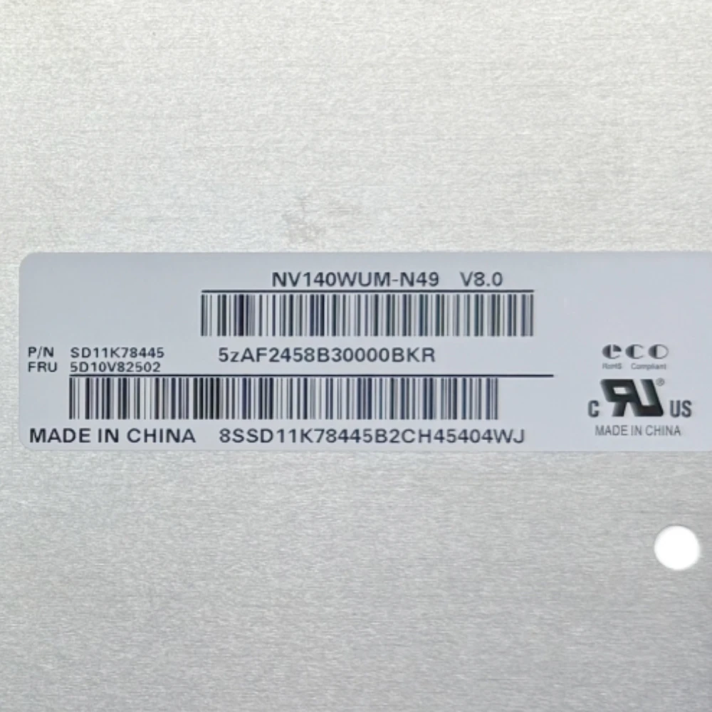 Original NV140WUM-N49 IPS 14.0'' NEW Display Replacement Panel Matrix Laptop LCD screen
Original NV140WUM-N49 IPS 14.0'' NEW Display Replacement Panel Matrix Laptop LCD screen