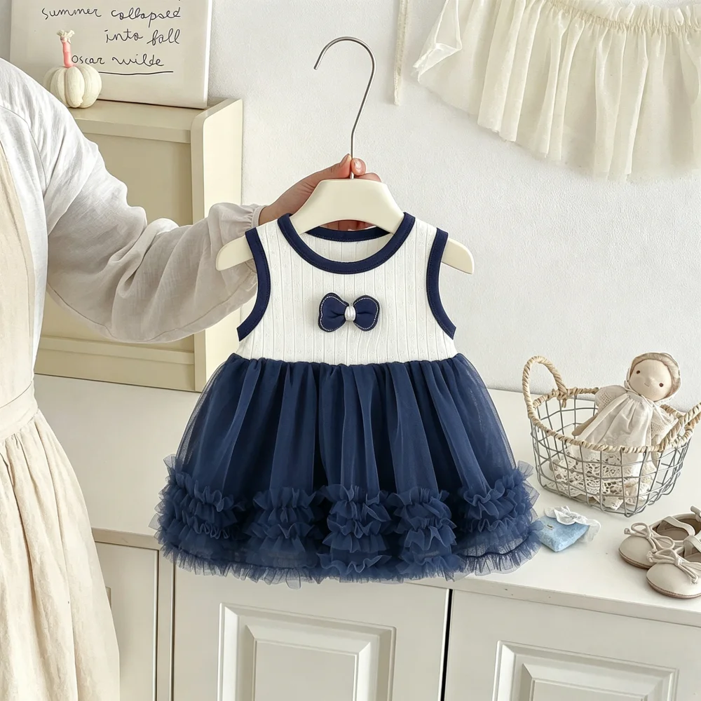 Baby Girl Dress Summer Bow Mesh Sleeveless Girl Dress Cute Princess Beach Baby Dress Baby Girl Clothing
Baby Girl Dress Summer Bow Mesh Sleeveless Girl Dress Cute Princess Beach Baby Dress Baby Girl Clothing 
