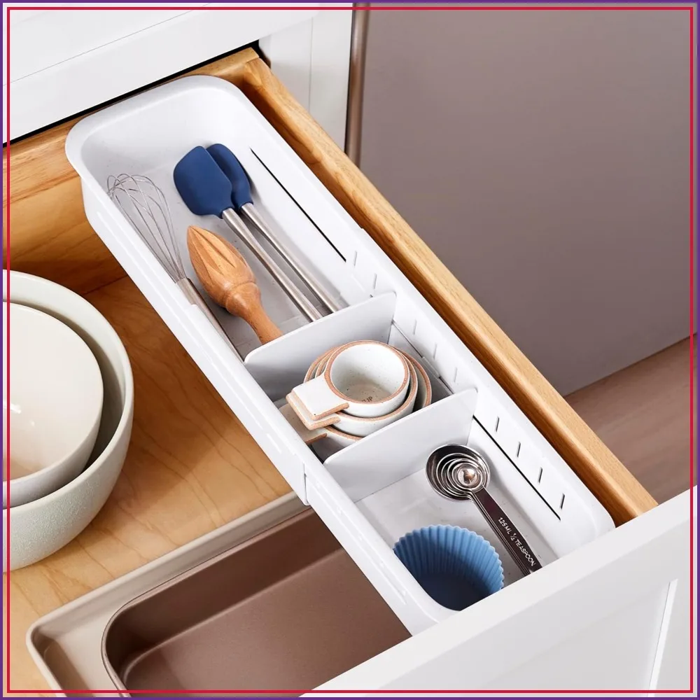 Adjustable Drawer Organizer, Sliding Drawer Sorter for Kitchen & Office
Adjustable Drawer Organizer, Sliding Drawer Sorter for Kitchen & Office