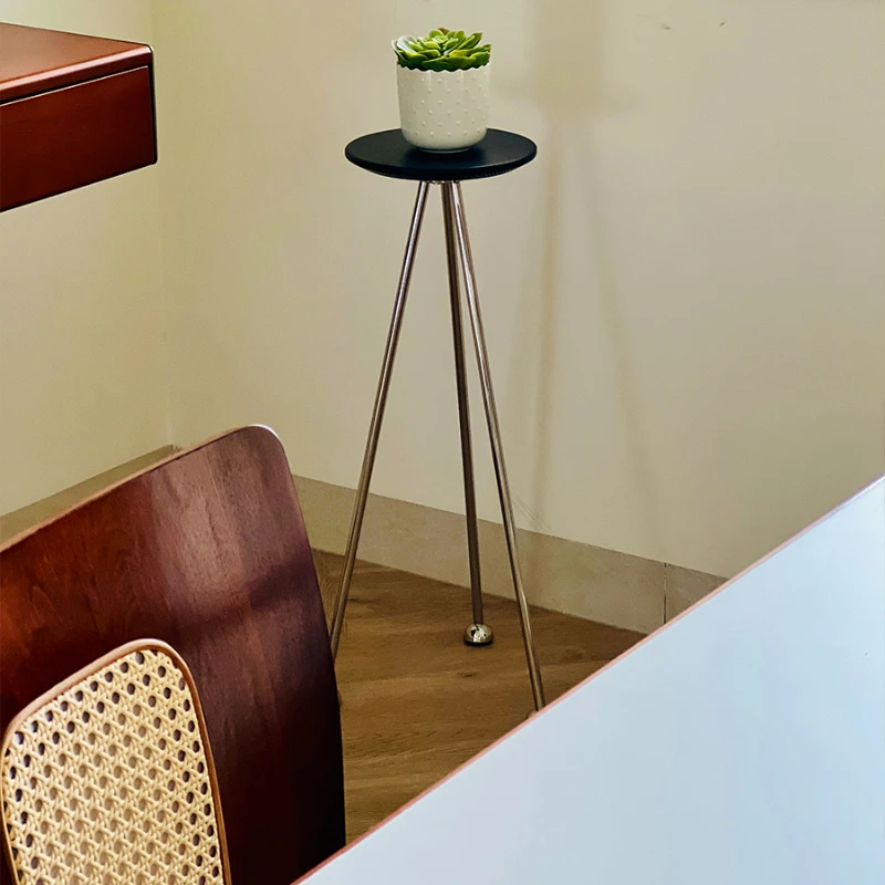 Stainless Steel Coffee Stand Round Accent Table for Balcony Bedside Corner Shelf Small Living Room Wooden Desktop Side Table
Stainless Steel Coffee Stand Round Accent Table for Balcony Bedside Corner Shelf Small Living Room Wooden Desktop Side Table