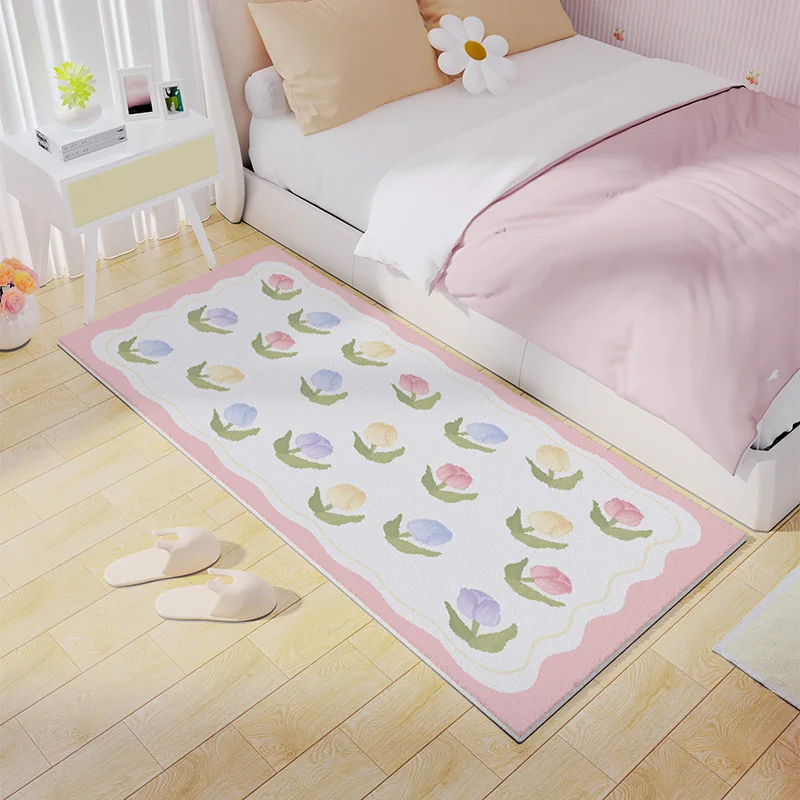 VIKAMA Teenage Girl's Style Bedroom Carpet, Bedside Rug, New Dopamine Girl Room, Thick Floor Mat In Front Of The Bed
VIKAMA Teenage Girl's Style Bedroom Carpet, Bedside Rug, New Dopamine Girl Room, Thick Floor Mat In Front Of The Bed