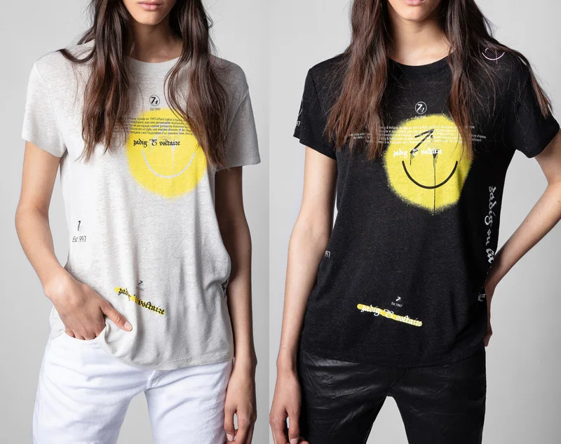 Letter Face Linen T-Shirt For Womem Summer Round Neck Short Sleeve Alphabet Print Tees Luxury Fashion Chic Tops-2 Colors
Letter Face Linen T-Shirt For Womem Summer Round Neck Short Sleeve Alphabet Print Tees Luxury Fashion Chic Tops-2 Colors