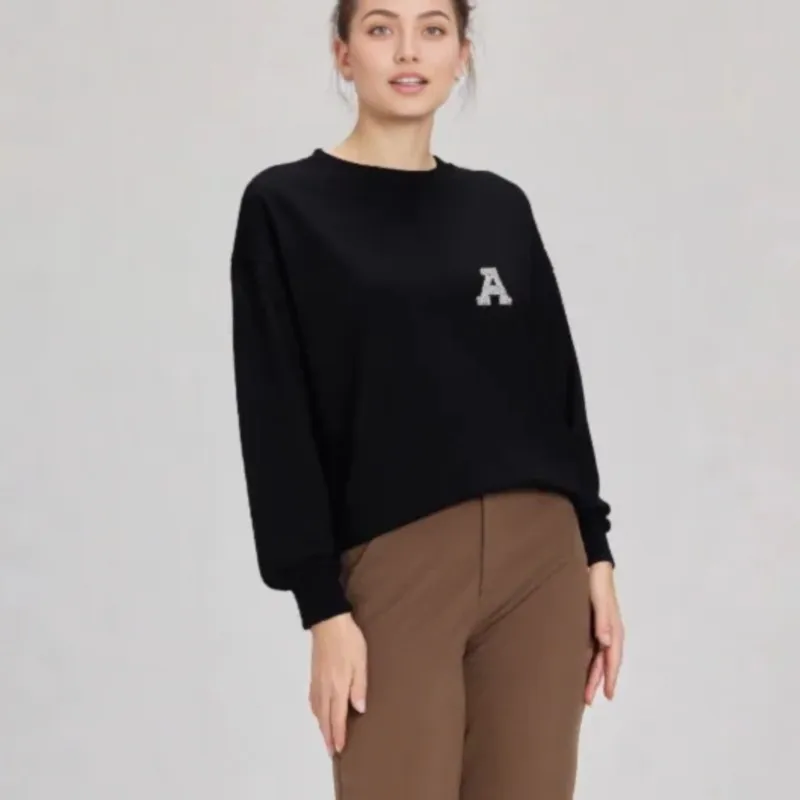 202, осенне-зимняя женская футболка с длинным рукавом и жемчужным буквенным принтом, уличная повседневная футболка с круглым вырезом, свободная теплая повседневная футболка Y2k
202, осенне-зимняя женская футболка с длинным рукавом и жемчужным буквенным принтом, уличная повседневная футболка с круглым вырезом, свободная теплая повседневная футболка Y2k