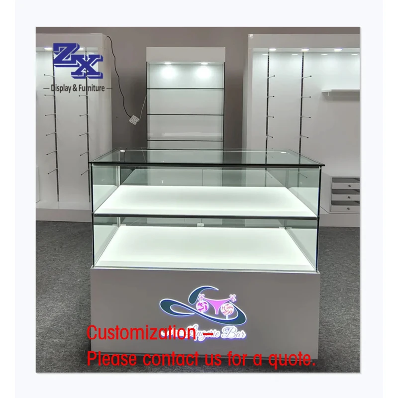 custom.Customized Quality Glass showcase Display Glass Counter Cabinet showcase Shop Fittings
custom.Customized Quality Glass showcase Display Glass Counter Cabinet showcase Shop Fittings