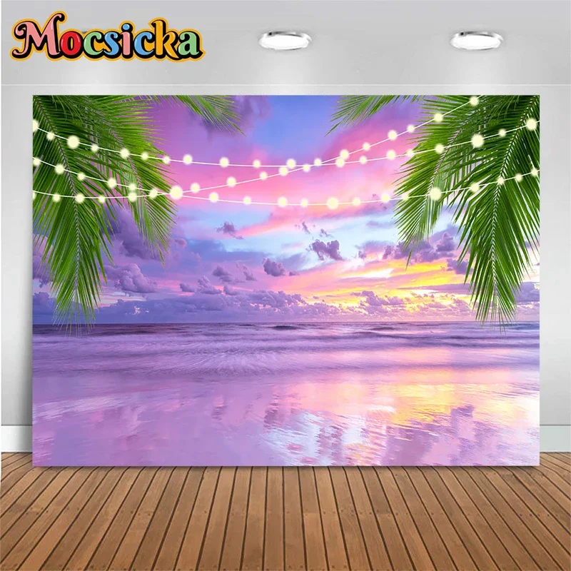 Mocsicka Summer Decoration Photography Background Purple Sky Cloud Sea Lantern Leaves Waves Props Backdrops Studio Photobooth
Mocsicka Summer Decoration Photography Background Purple Sky Cloud Sea Lantern Leaves Waves Props Backdrops Studio Photobooth