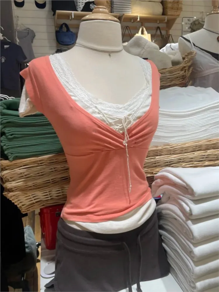 Coral Orange V-neck Tank Tops Women Summer Simple Basic Slim Cotton Sleeveless T-shirts Female Sweet Cute Streetwear Vests Y2K
Coral Orange V-neck Tank Tops Women Summer Simple Basic Slim Cotton Sleeveless T-shirts Female Sweet Cute Streetwear Vests Y2K