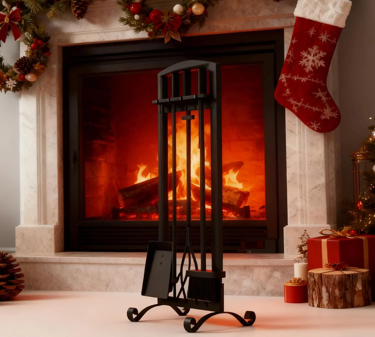 5-Piece Fireplace Tools Set,for Indoor and Outdoor Use, Includes Shovel,Poker - Ideal for Wood Stove Accessories
5-Piece Fireplace Tools Set,for Indoor and Outdoor Use, Includes Shovel,Poker - Ideal for Wood Stove Accessories